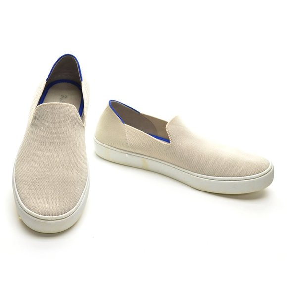 Rothy's The Loafer Tan Knit Washable Flats size 10 - Picture 2 of 6